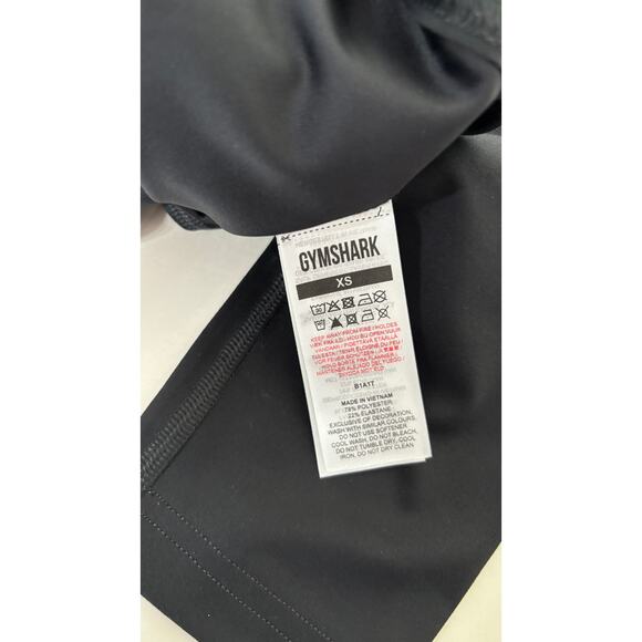 GymShark High Rise Training Leggings Womens XS Black White New Athletic B2A8F - Picture 8 of 11